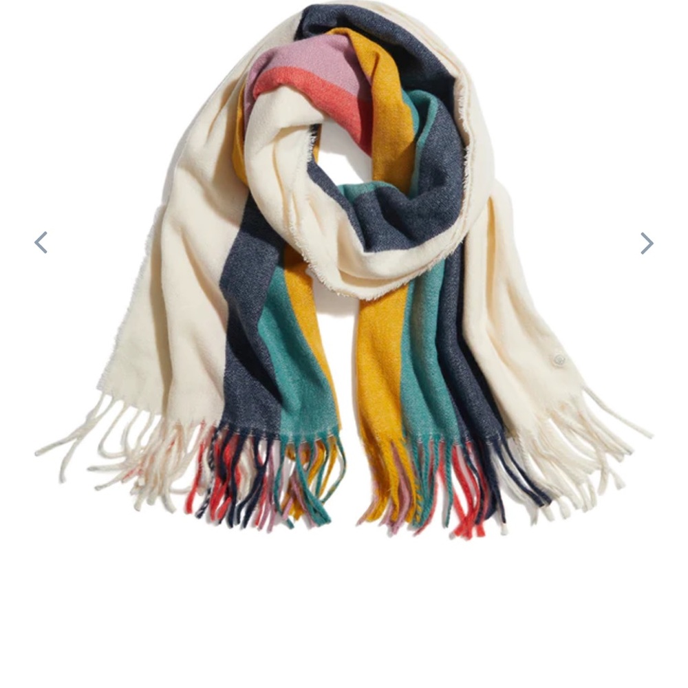 Maine Layer Scarf in Cream Rainbow -NWT